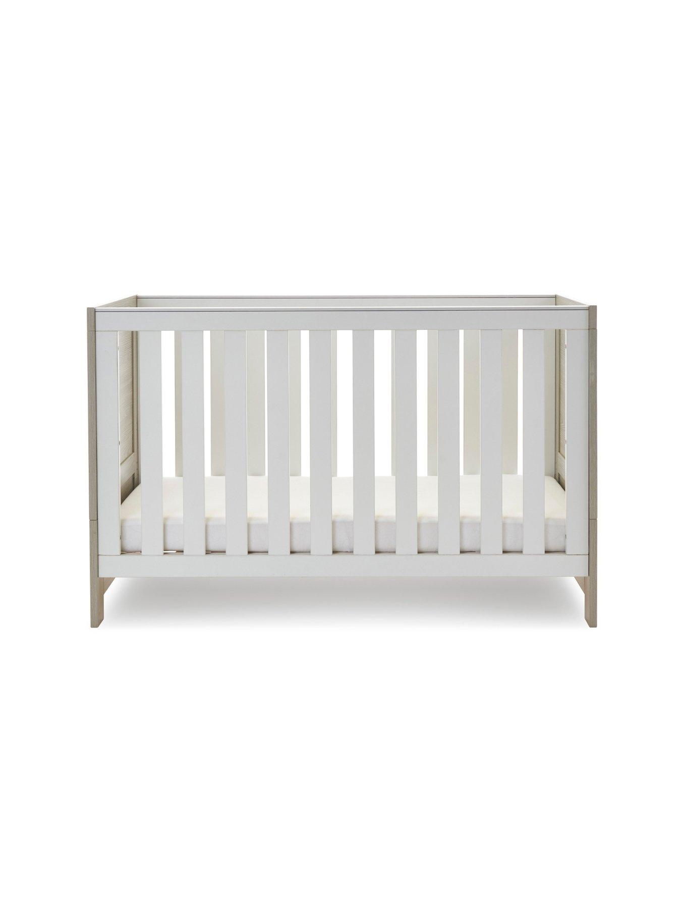 Image 4 of 5 of Obaby Nika Cot Bed - Grey Wash/White