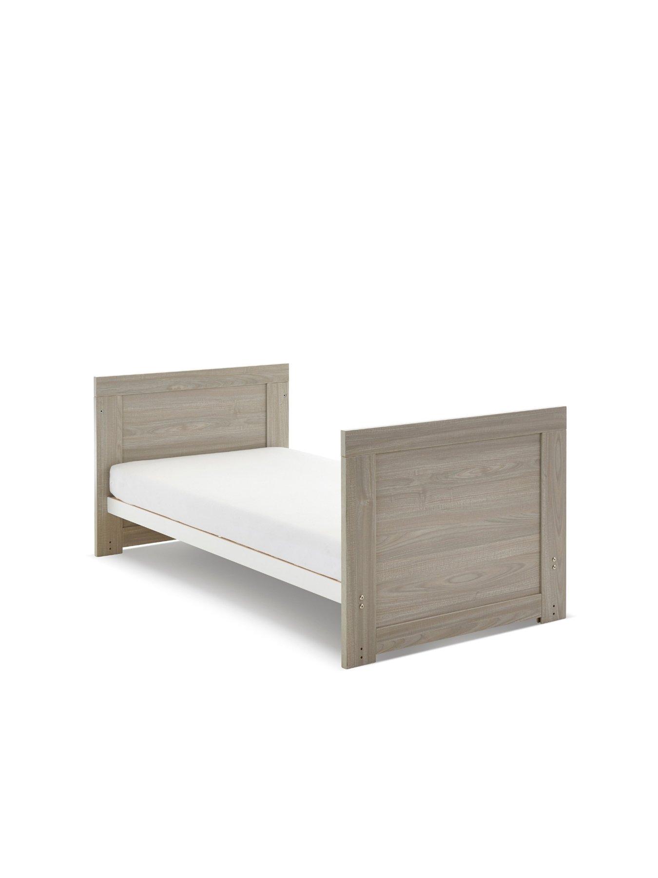 Image 5 of 5 of Obaby Nika Cot Bed - Grey Wash/White
