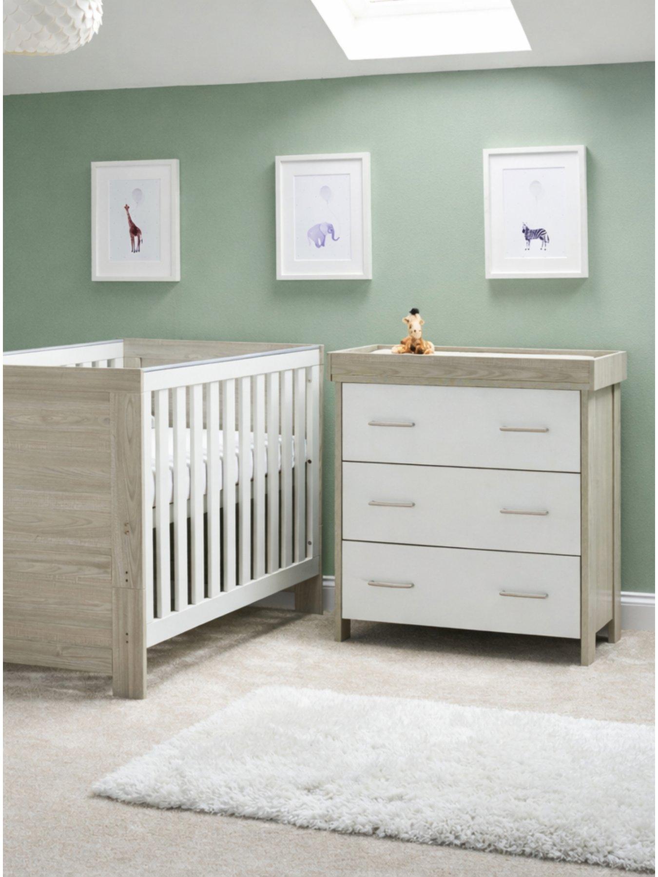 Obaby Nika 2 Piece Room Set - Grey Wash/White