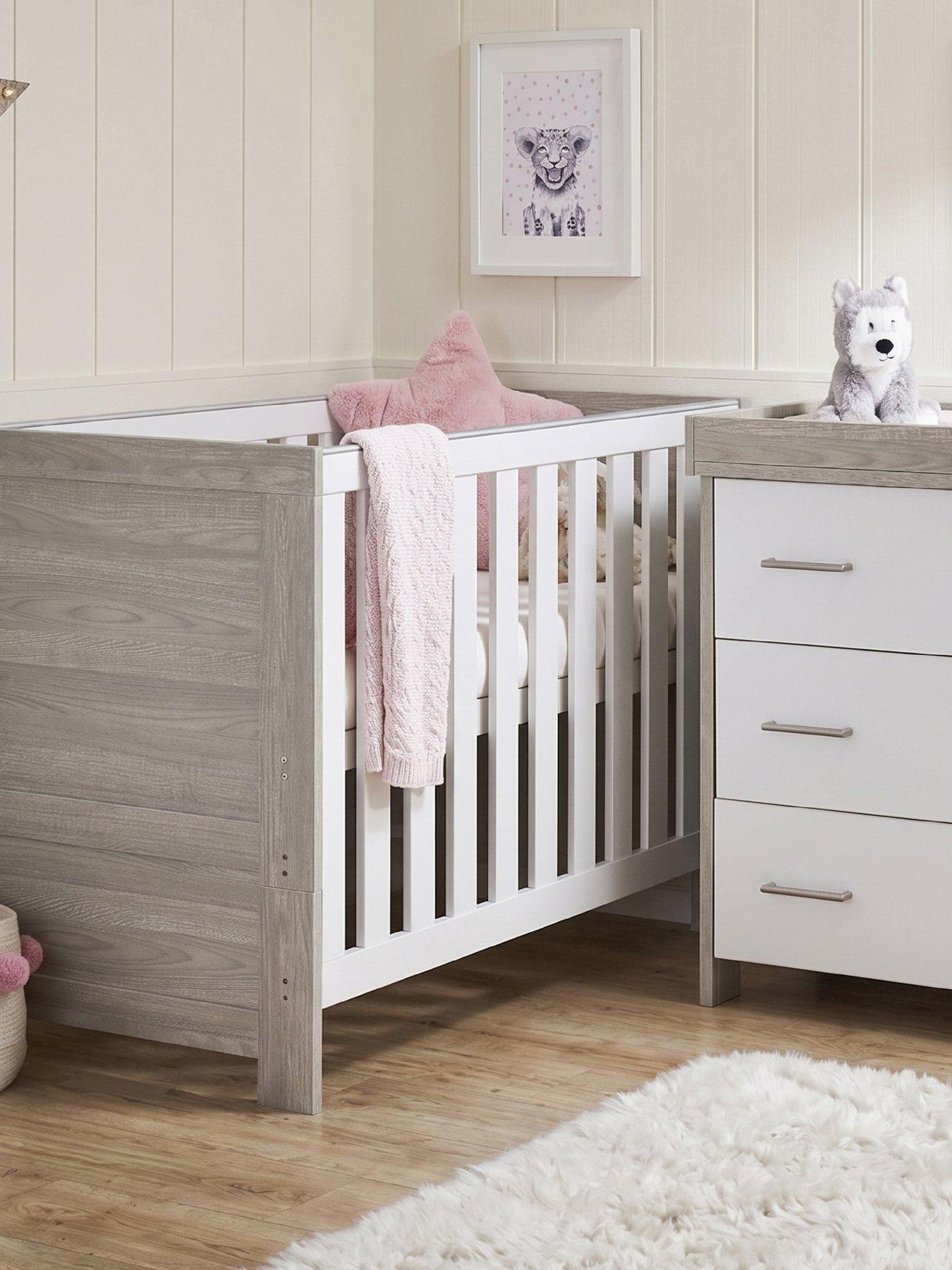 Obaby Nika 2 Piece Room Set - Grey Wash/White