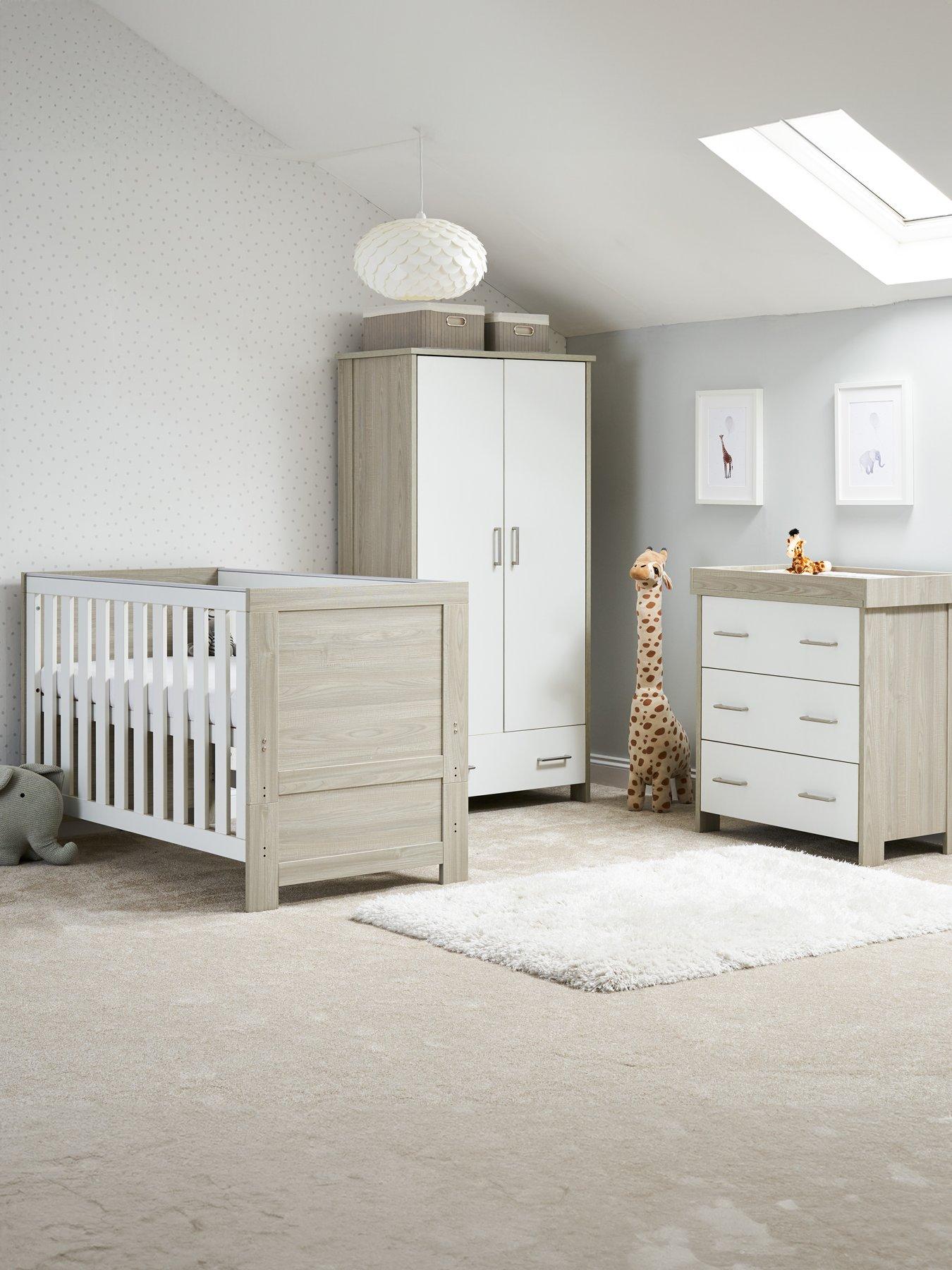 undefined Nika 3-Piece Room Set - Grey Wash/White