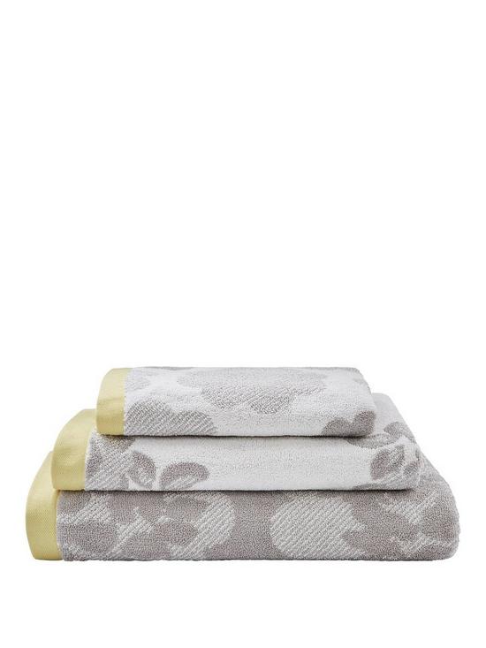 front image of cath-kidston-freston-rose-cotton-towel-range