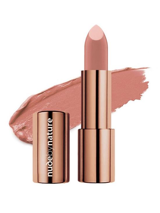 front image of nude-by-nature-moisture-shine-lipstick