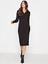 long-tall-sally-long-tall-sally-black-knitted-ribbed-dressfront