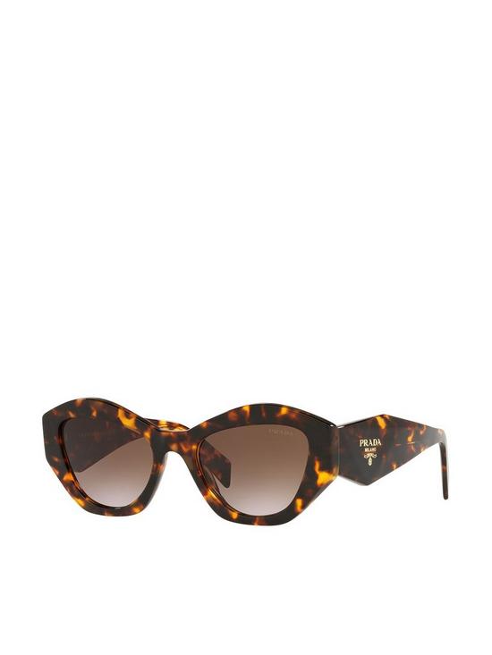 front image of prada-cat-eye-sunglasses-honey