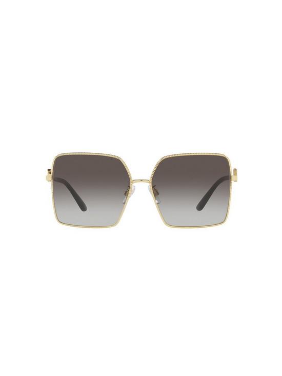 back image of dolce-gabbana-square-sunglasses-gold