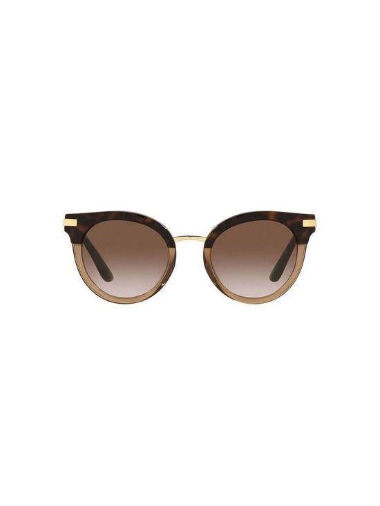 back image of dolce-gabbana-round-sunglasses-havana