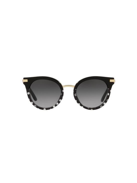 back image of dolce-gabbana-round-sunglasses-black