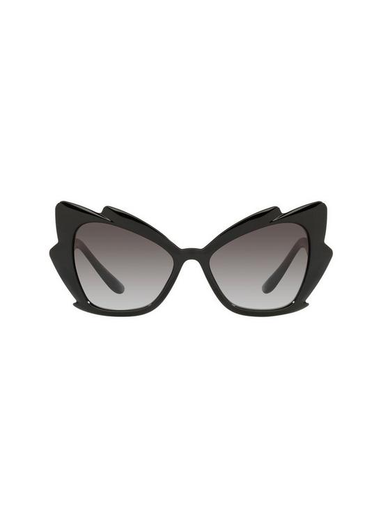back image of dolce-gabbana-oversized-sunglasses-black