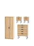  image of swift-hanover-ready-assembled-4-piece-package-2-door-wardrobenbsp5-drawer-chest-and-2-bedside-chests
