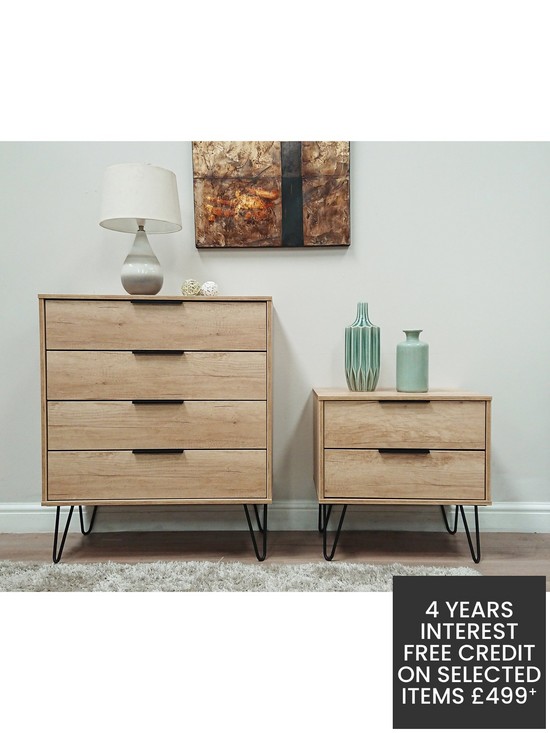 stillFront image of swift-hanover-ready-assembled-4-piece-package-2-door-wardrobenbsp5-drawer-chest-and-2-bedside-chests