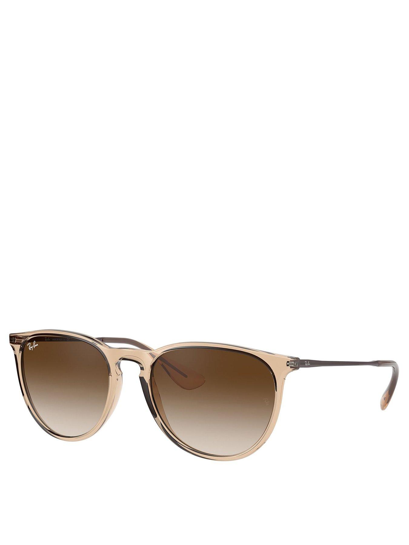 Image 1 of 4 of Ray-Ban Erika Round Sunglasses - Brown