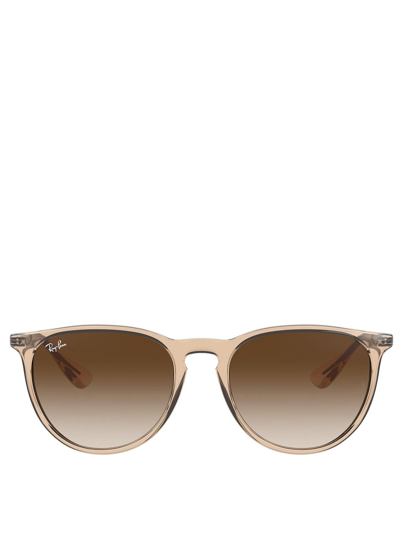 Image 3 of 4 of Ray-Ban Erika Round Sunglasses - Brown