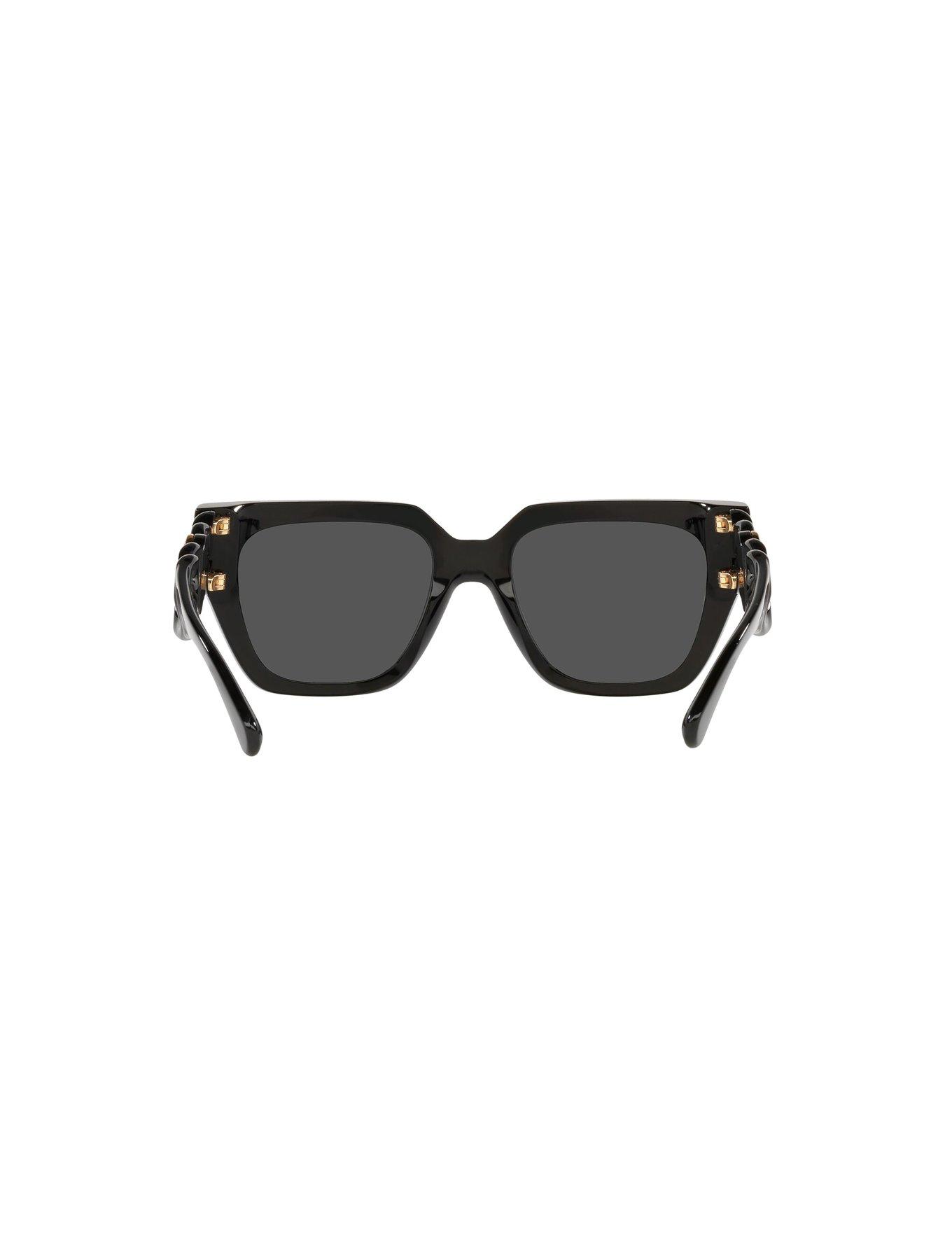  image of versace-square-sunglasses-black