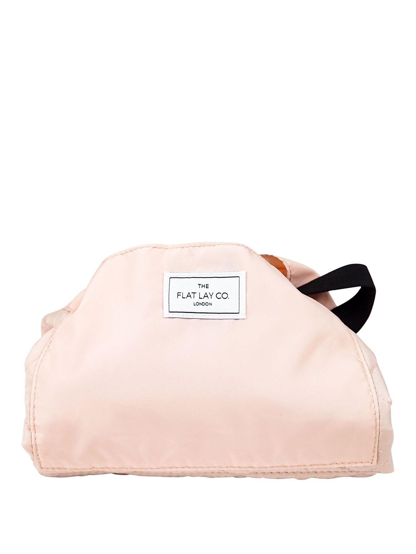 undefined Blush Pink Open Flat Makeup Bag