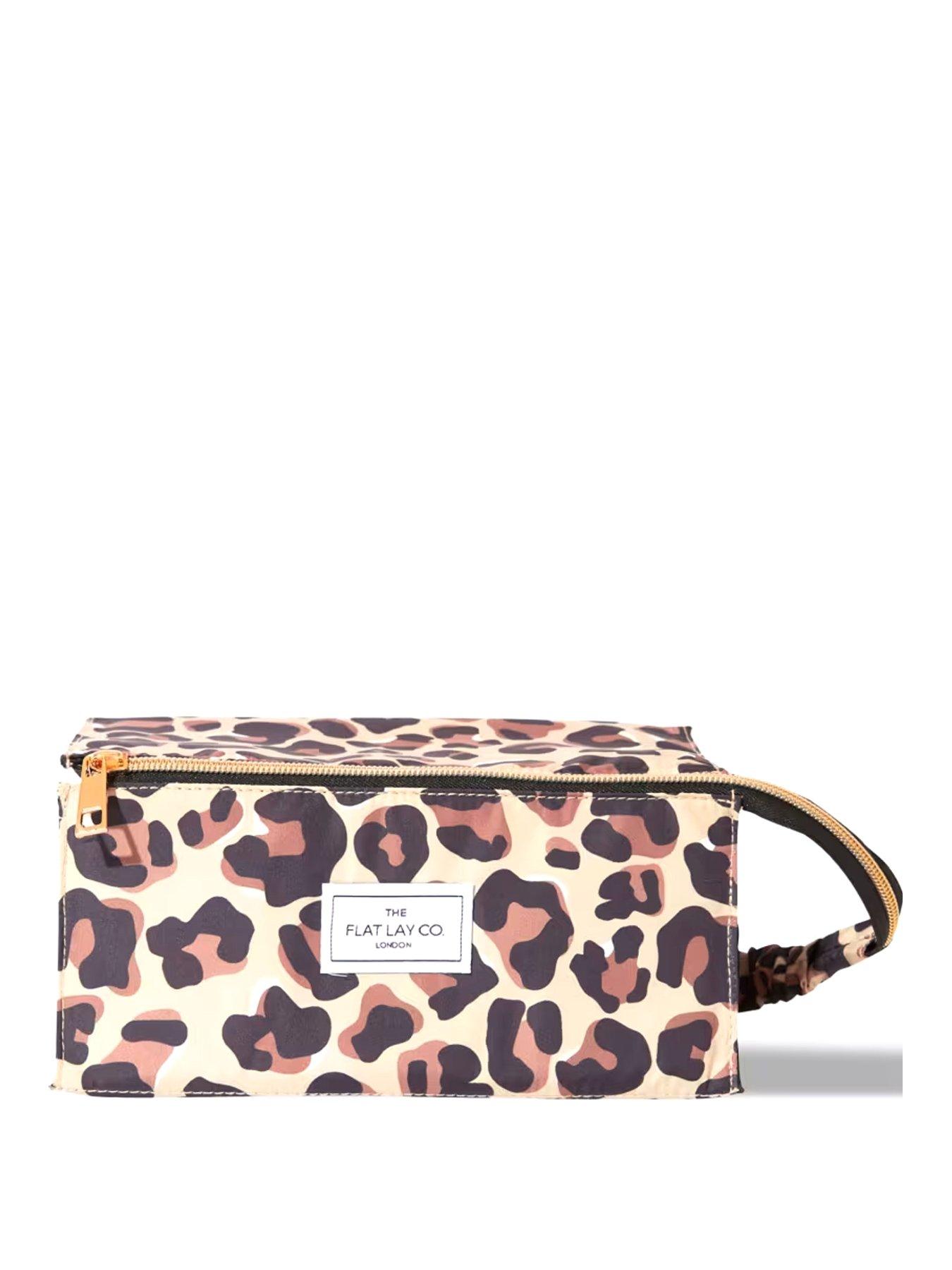 undefined Leopard Print Open Flat Makeup Box
