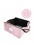  image of the-flat-lay-co-pink-velvet-open-flat-makeup-box