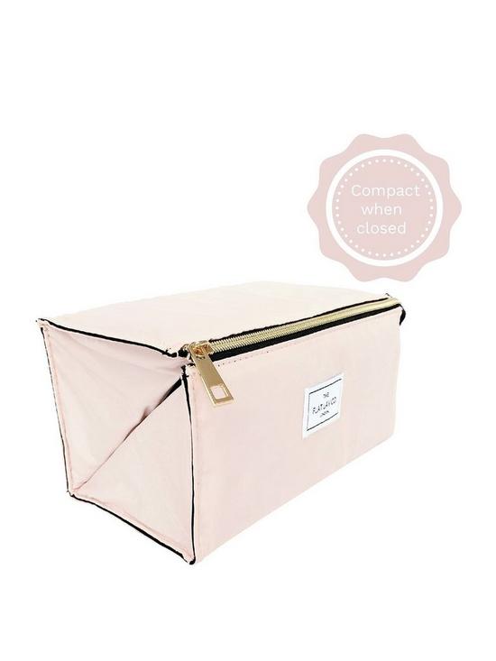 stillFront image of the-flat-lay-co-blush-pink-open-flat-makeup-box