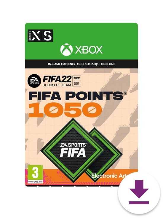 front image of xbox-fifa-22-ultimate-team-1050-fifa-points