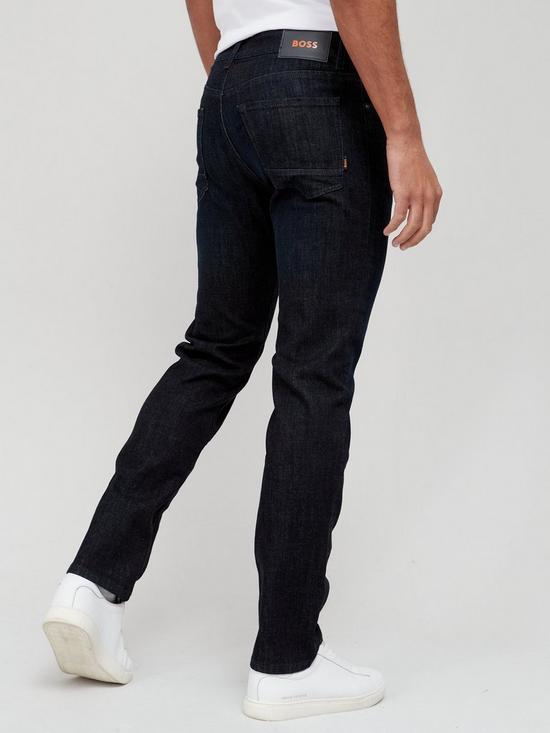 stillFront image of boss-maine-regular-fit-jeans-navy