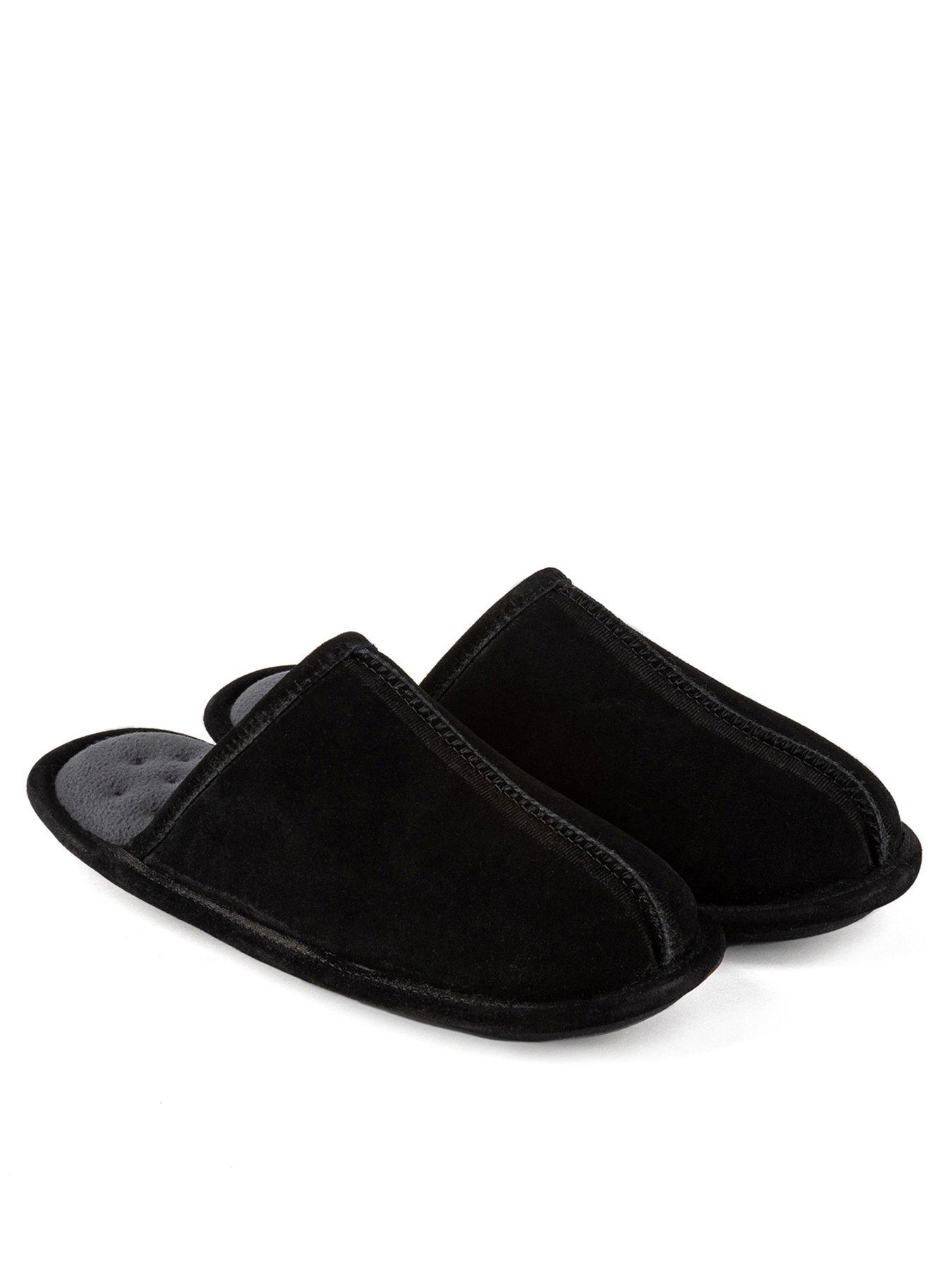 Image 1 of 4 of TOTES Isotoner Suede Mule - Black