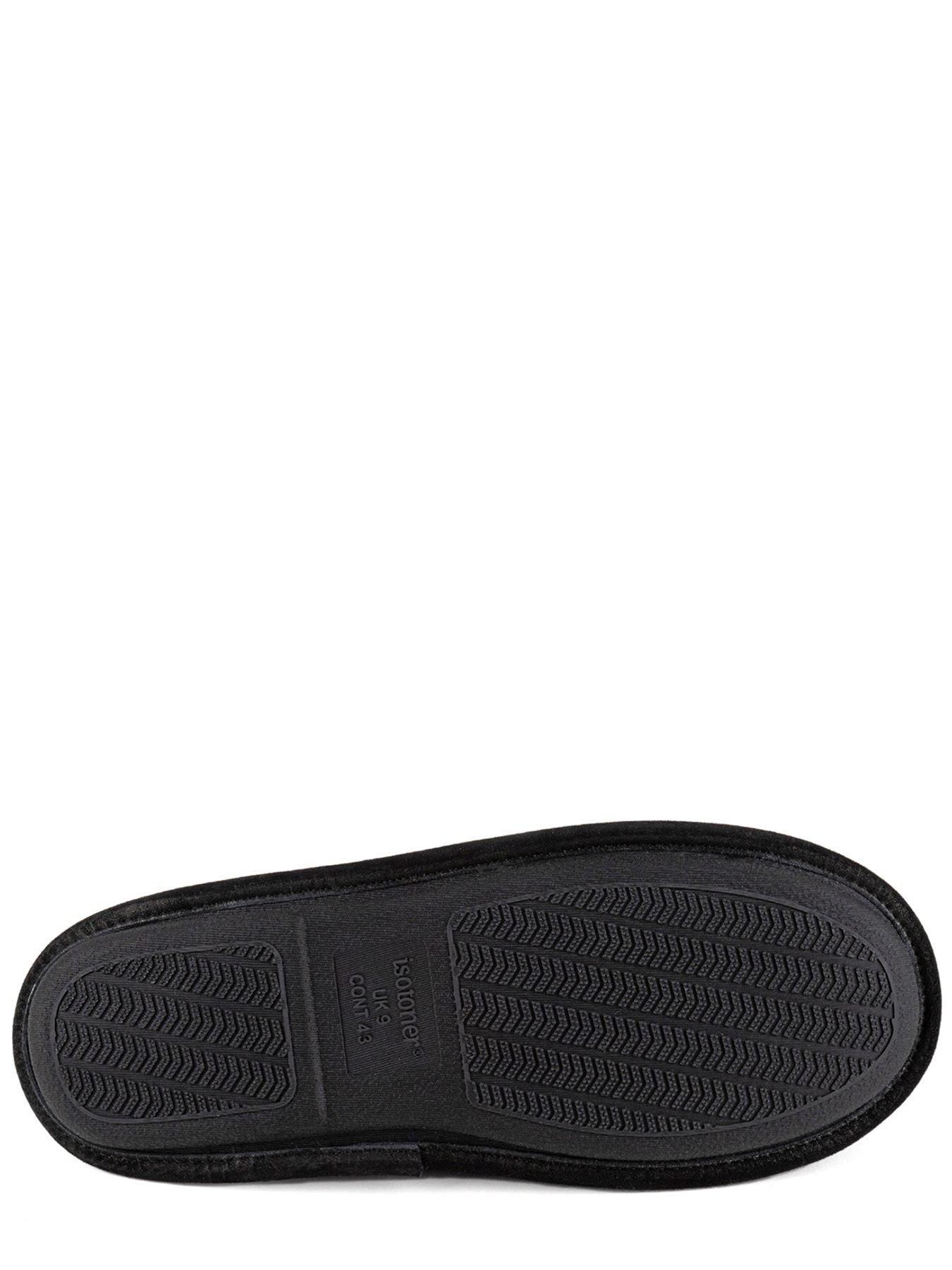 Image 4 of 4 of TOTES Isotoner Suede Mule - Black