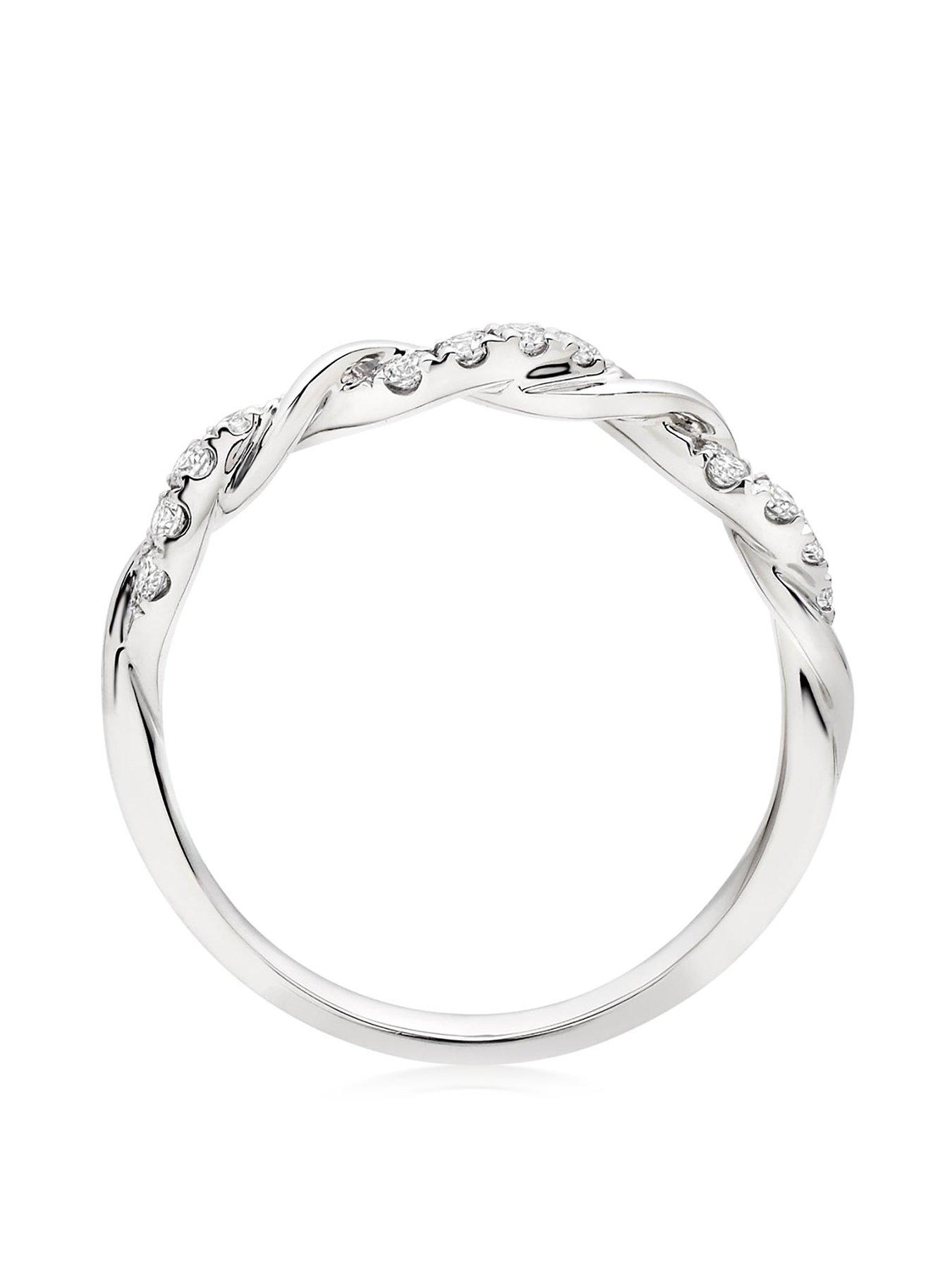 Eternity Ring Beaverbrooks Rings Sale Platinum Diamond 2mm Half