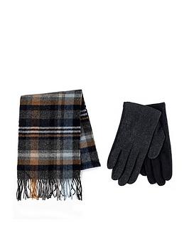 totes-wool-blend-check-scarf-and-glove-set-multi