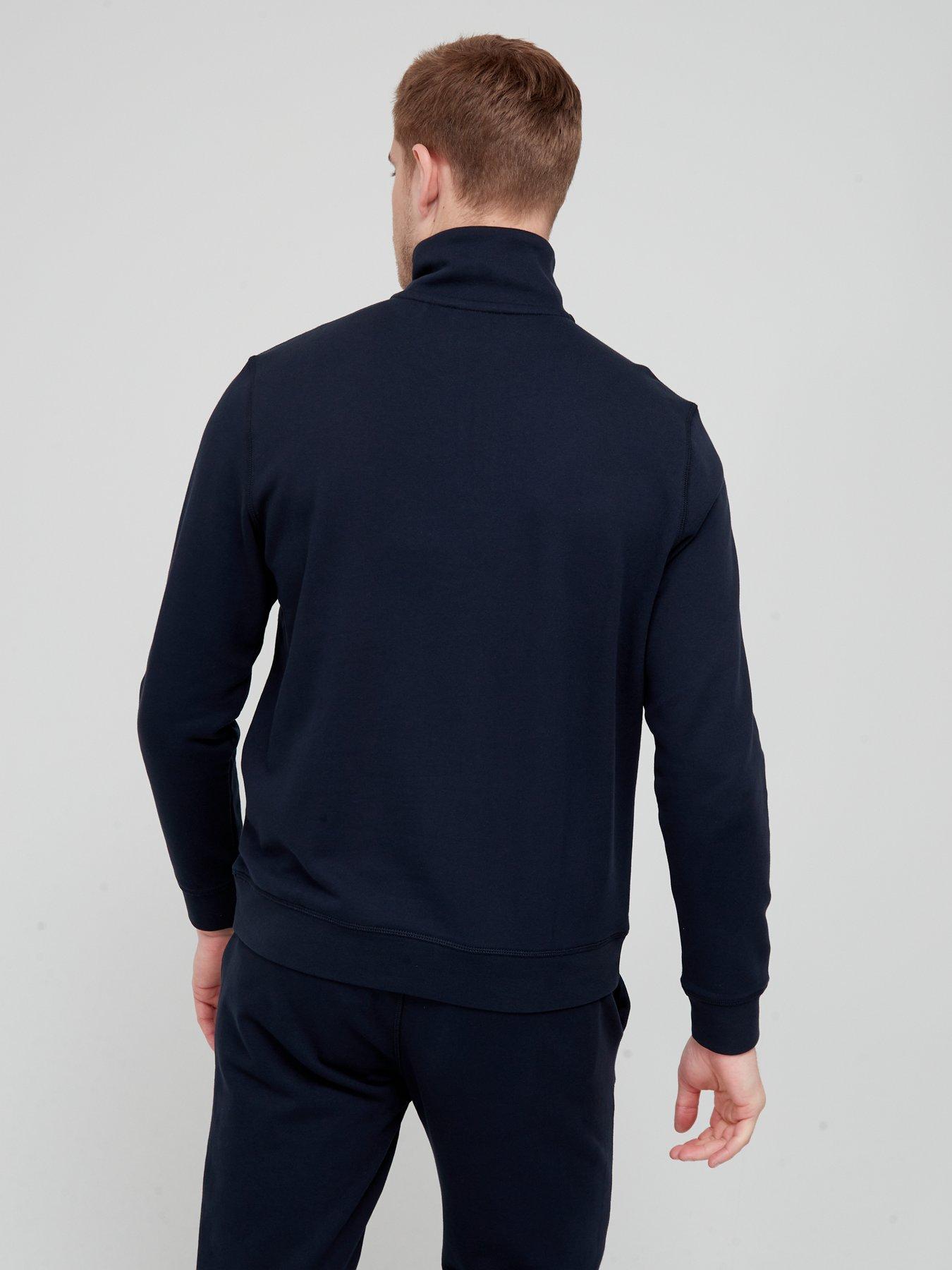 Image 2 of 4 of BOSS Zetrust Quarter Zip Sweatshirt - Dark Blue