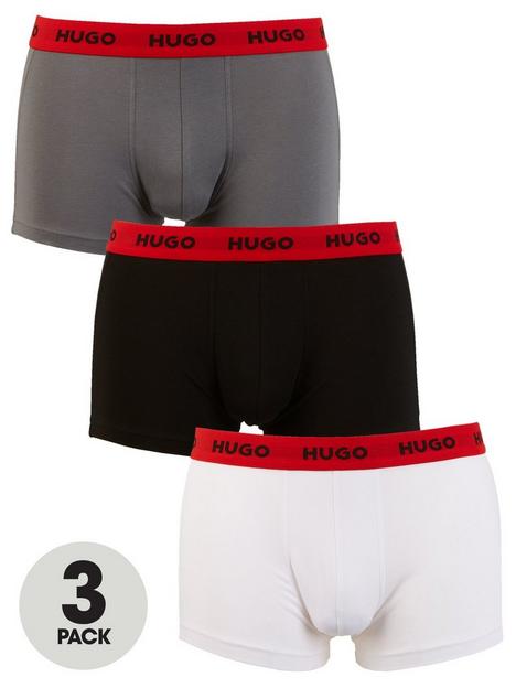 hugo-bodywear-trunks-3-pack-blackgreywhitenbsp