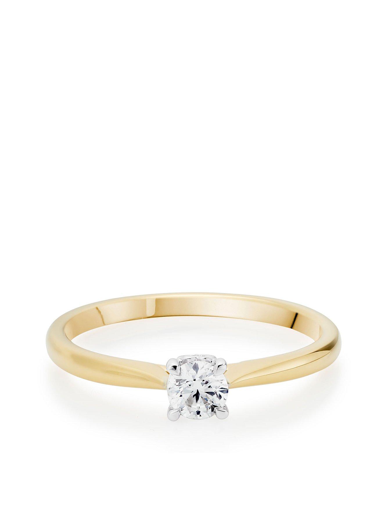 Beaverbrooks 18ct gold and on sale diamond