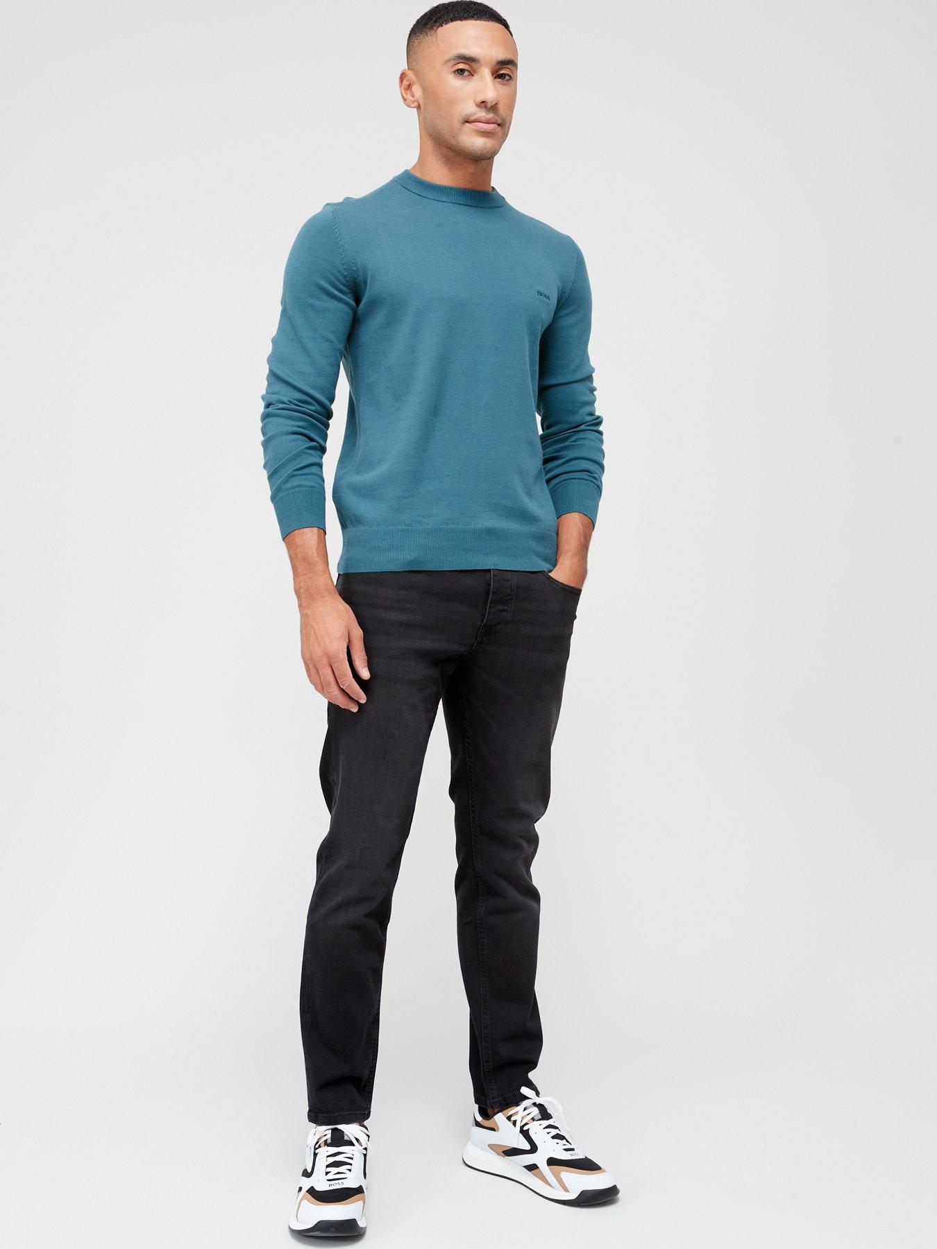 Image 3 of 4 of BOSS Taber Tapered Fit Jeans - Black