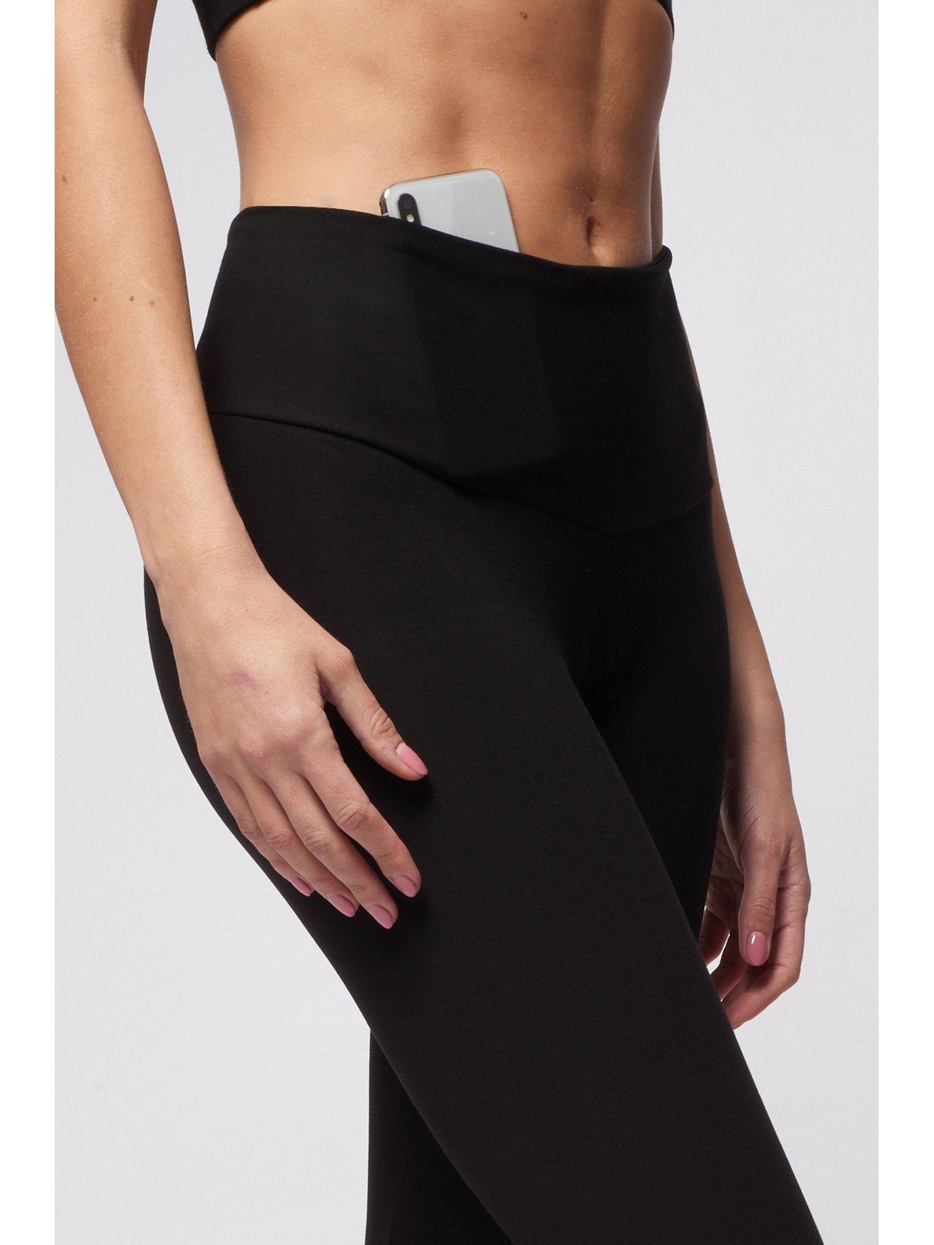 Image 4 of 4 of TLC Sport Performance Medium Compression Bootleg Legging - Black