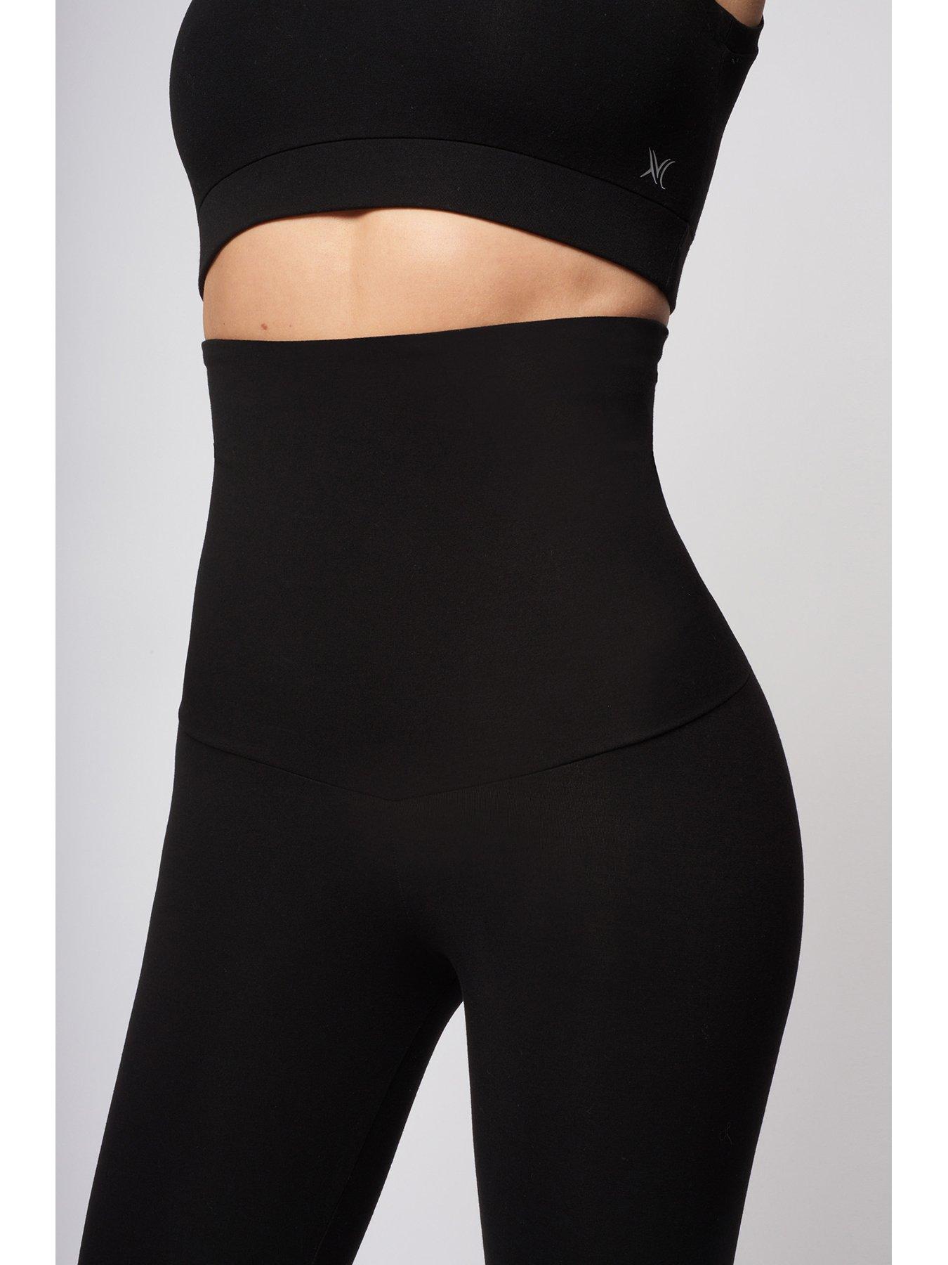  image of tlc-sport-performance-high-tummy-control-extra-strong-compression-slim-fit-bootleg-legging-black