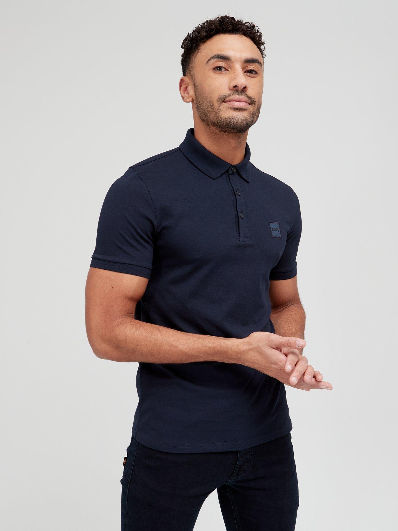 BOSS Passenger Slim Fit Polo Shirt-Dark Blue
