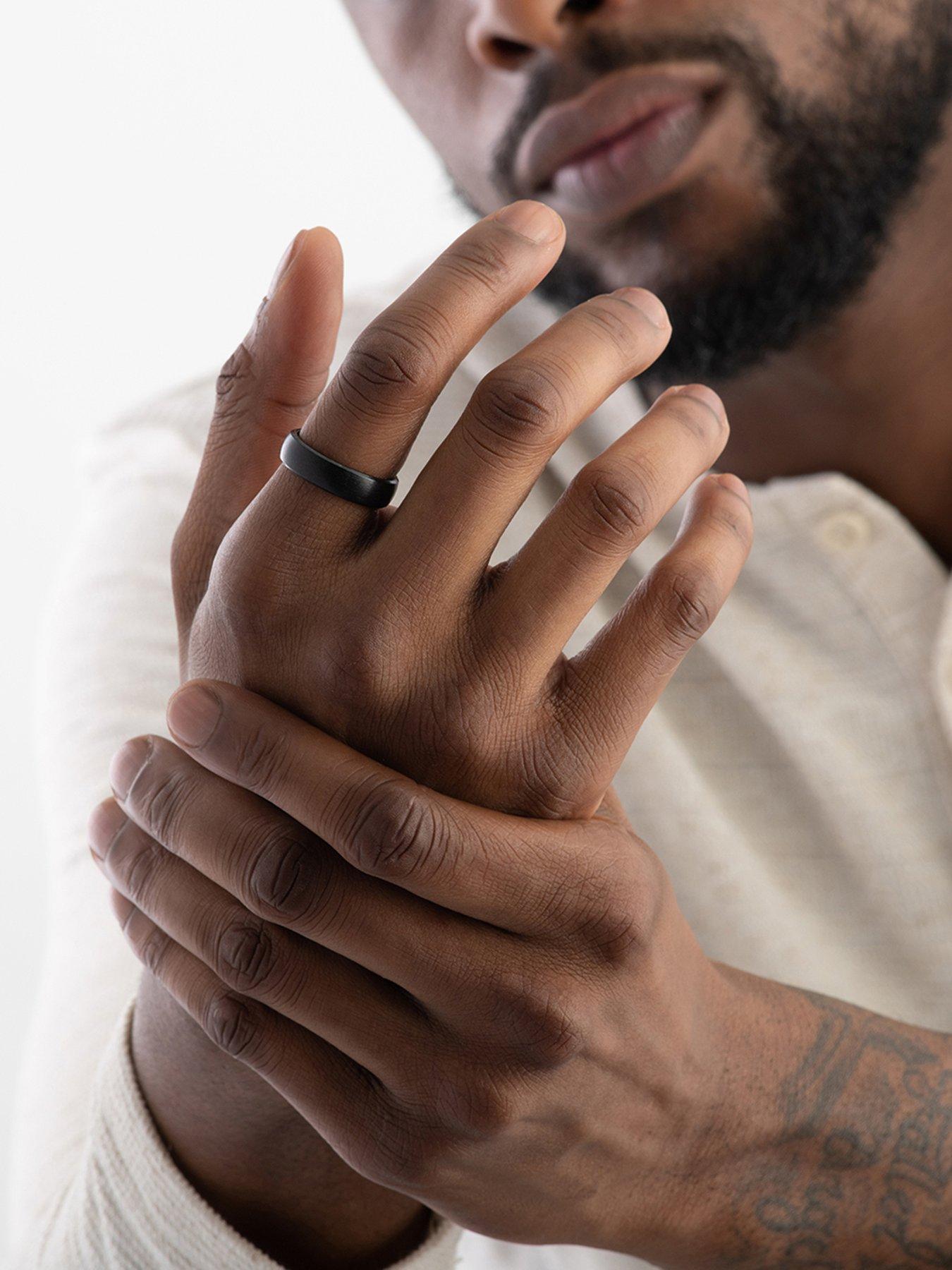 Image 2 of 5 of Beaverbrooks Titanium Black Matt Ring