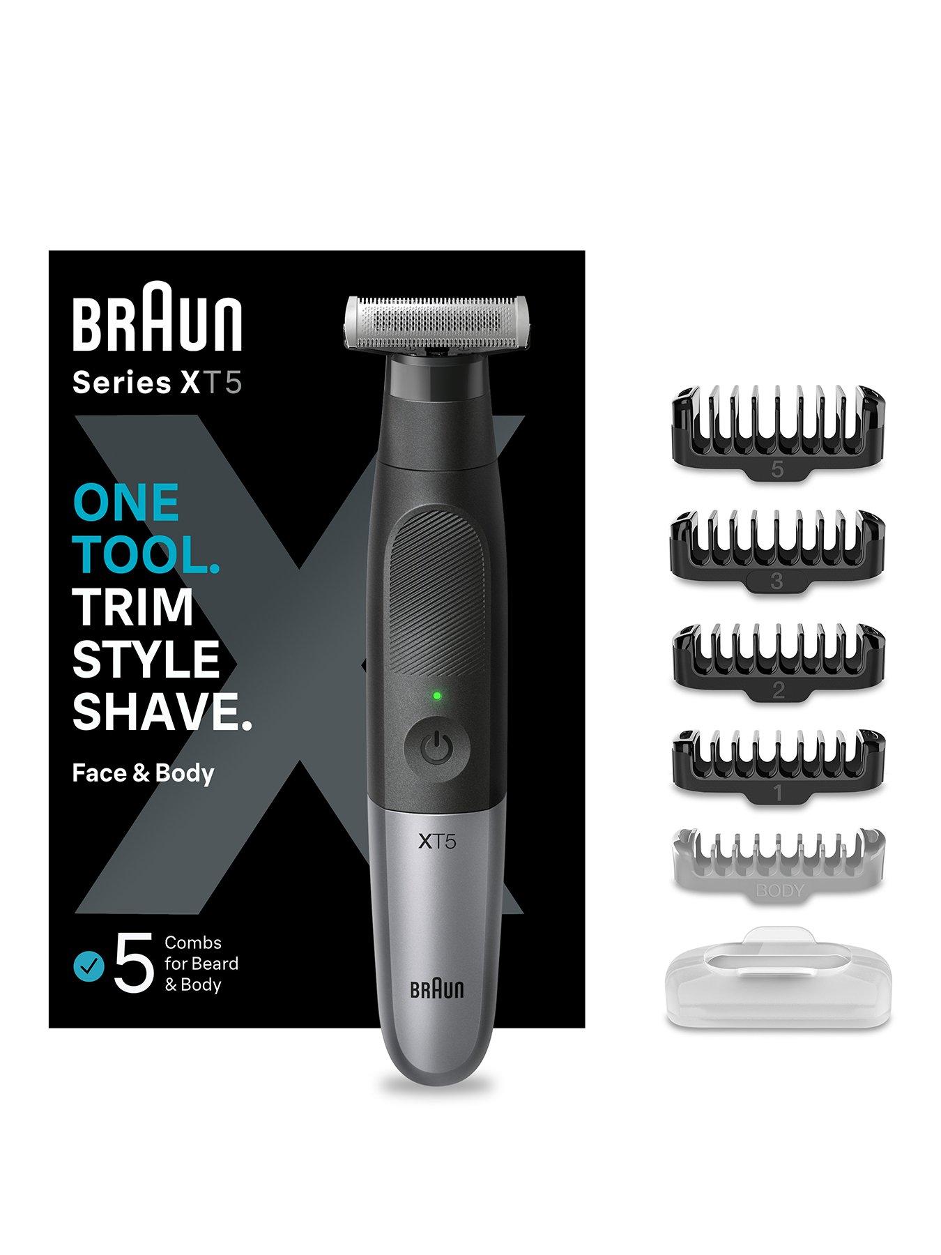Braun Series X, Beard Trimmer  &  Body Shaver For Face  &  Body Hair, XT5100