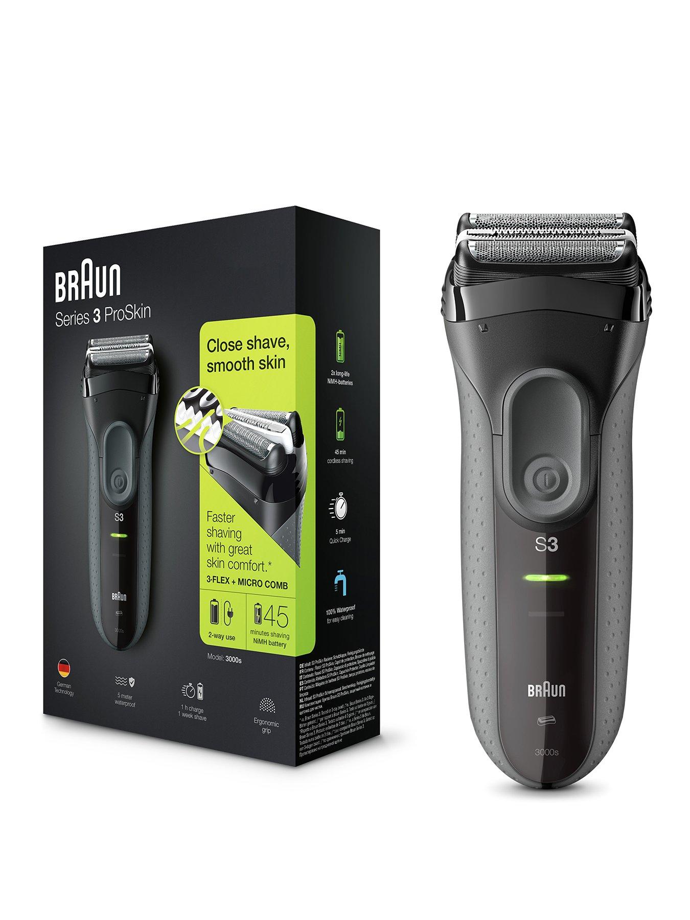 braun-series-3-proskin-3000s-electric-shaver-black-rechargeable-electric-razor
