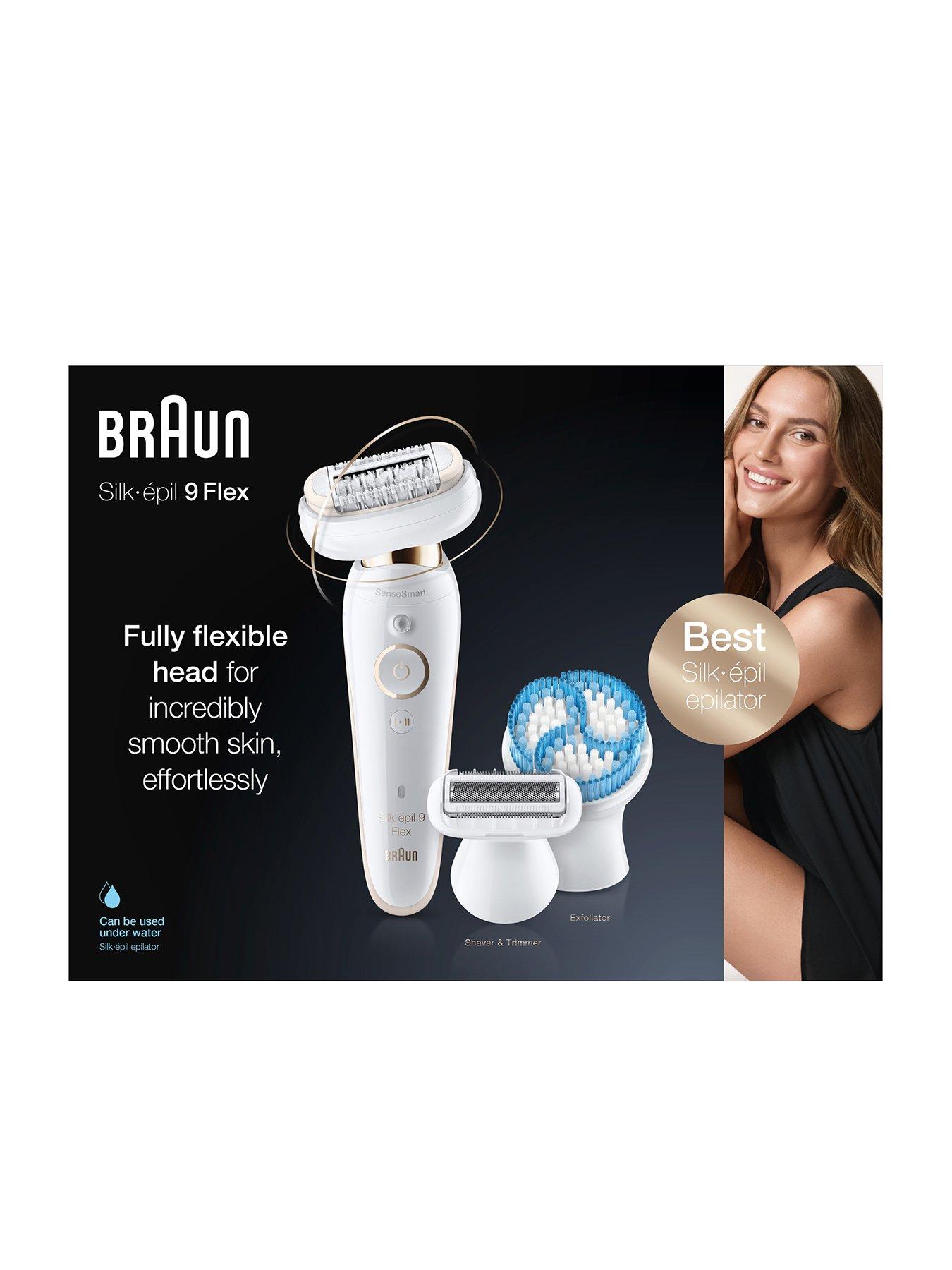 using the Braun Silk-épil 9-002 Flex epilator to maintain a long lasti, braun  silk epil 9