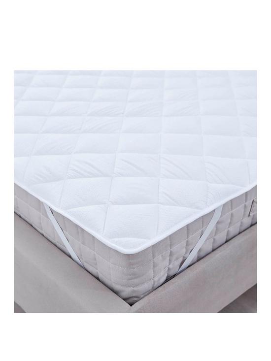 stillFront image of martex-microfresh-seersucker-mattress-topper-white