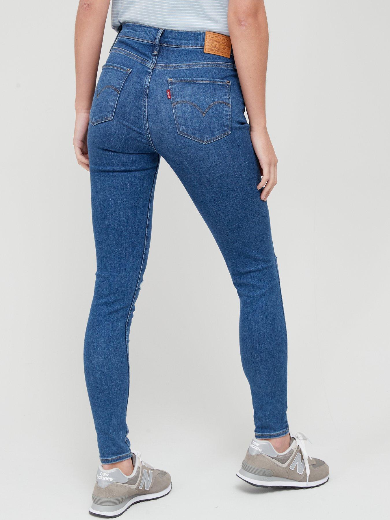 Levi's ripped sale skinny jeans womens