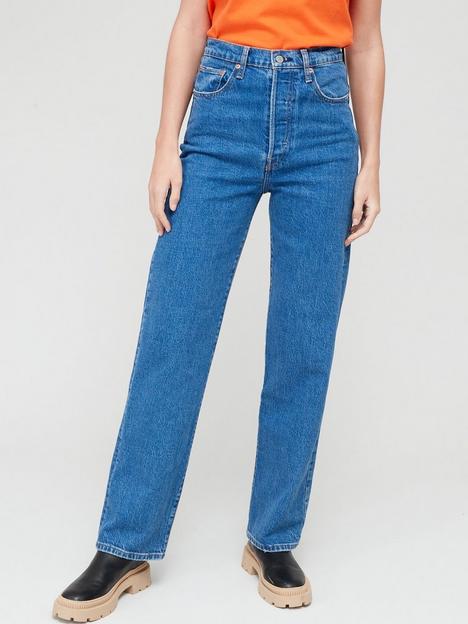 levis-ribcage-high-rise-straight-leg-ankle-jean-blue