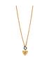  image of lipsy-heim-link-gold-plated-heart-pendant