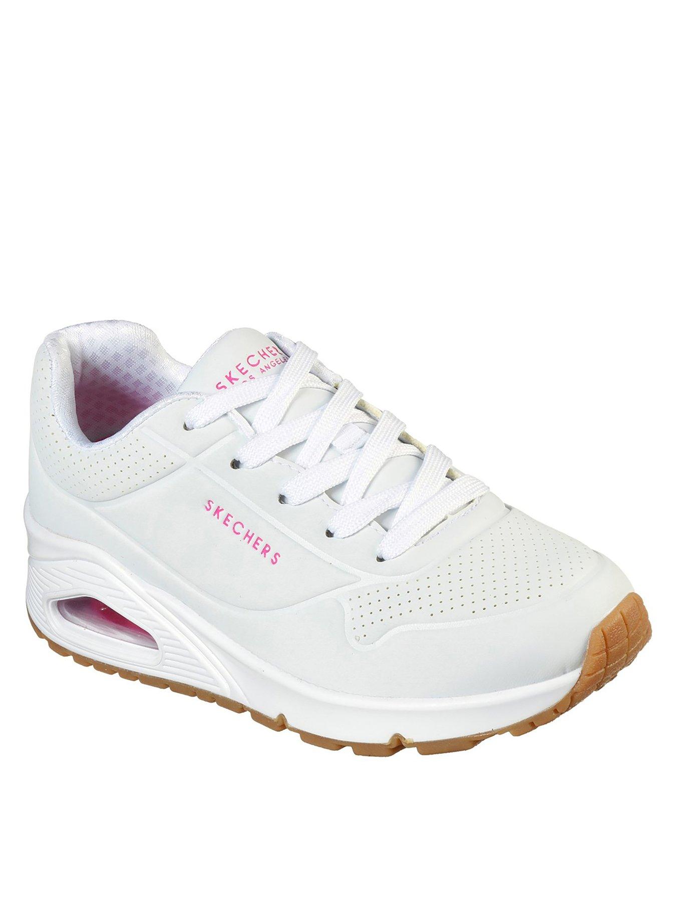 Skechers Uno Stand On Air Trainers - White | littlewoods.com