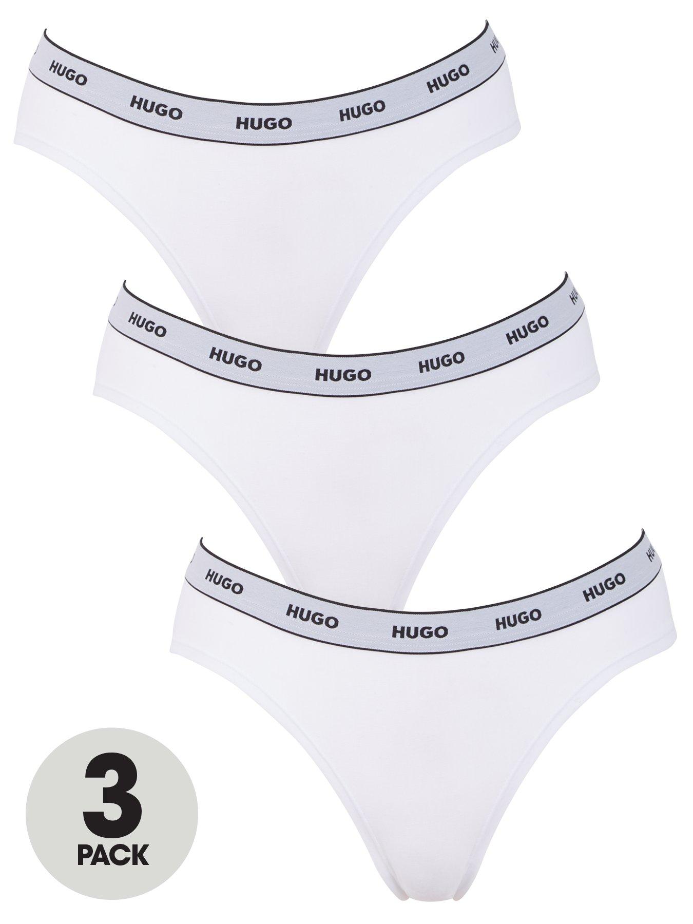 undefined Cotton Logo Brief (3 Pack) - White