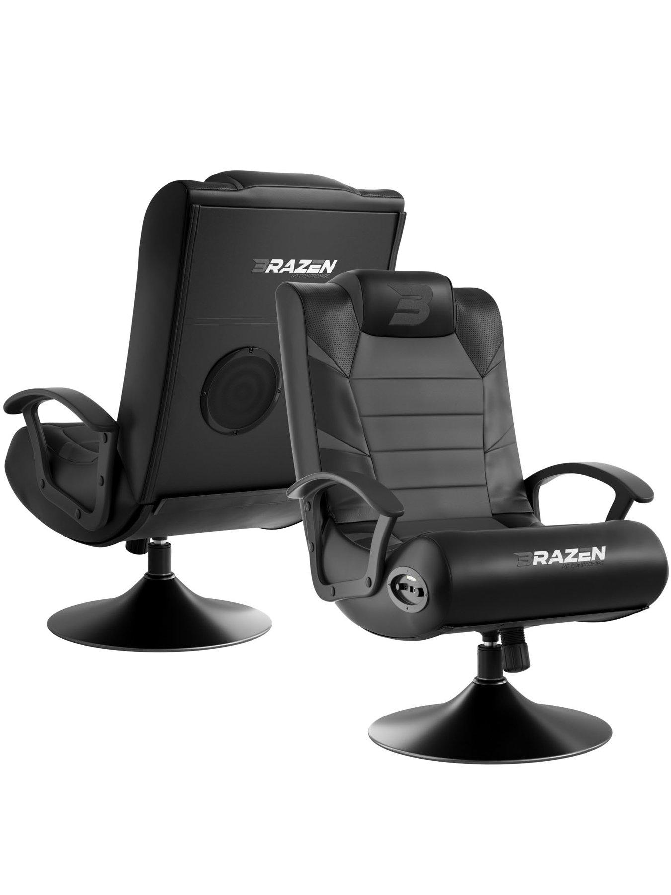  image of brazen-pridenbsp21-bluetooth-juniornbspgaming-chairnbsp-nbspblack-and-grey
