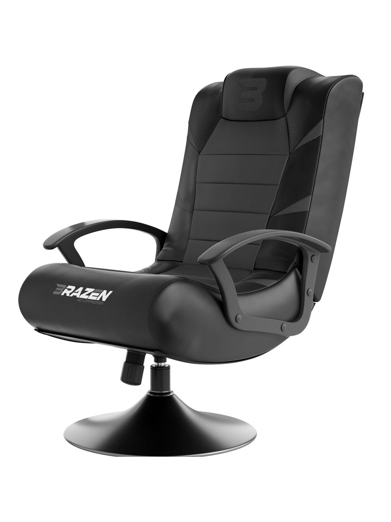  image of brazen-pridenbsp21-bluetooth-juniornbspgaming-chairnbsp-nbspblack-and-grey