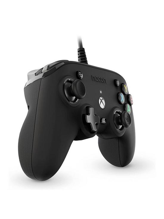 stillFront image of xbox-one-black-compact-pro-controller-xbox