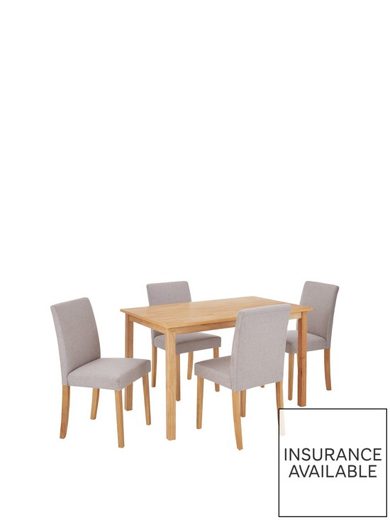 front image of very-home-primo-120-cm-dining-table-4-fabric-chairs