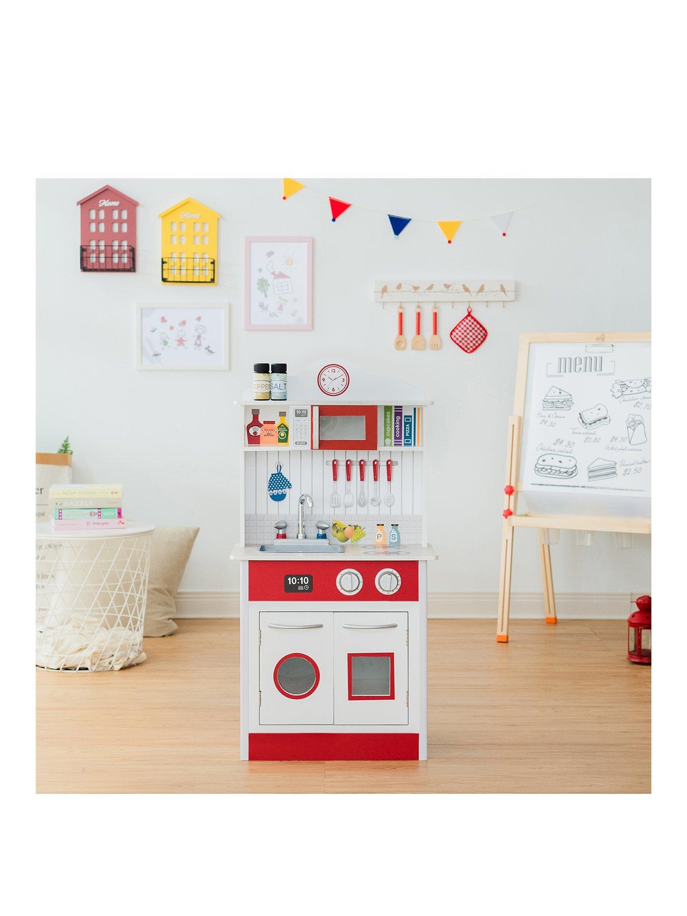undefined Little Chef Madrid Classic Play Kitchen - Red / White